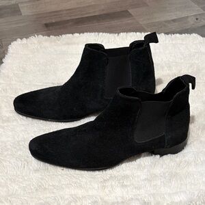 ASOS Design Chelsea Black Suede Ankle Boots